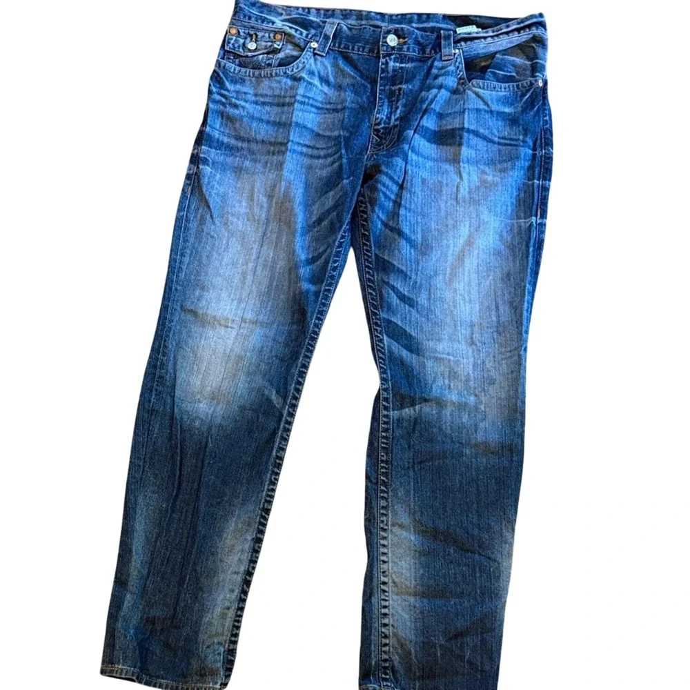 True Religion Medium Wash Blue Denim Jeans‎ Mens 44